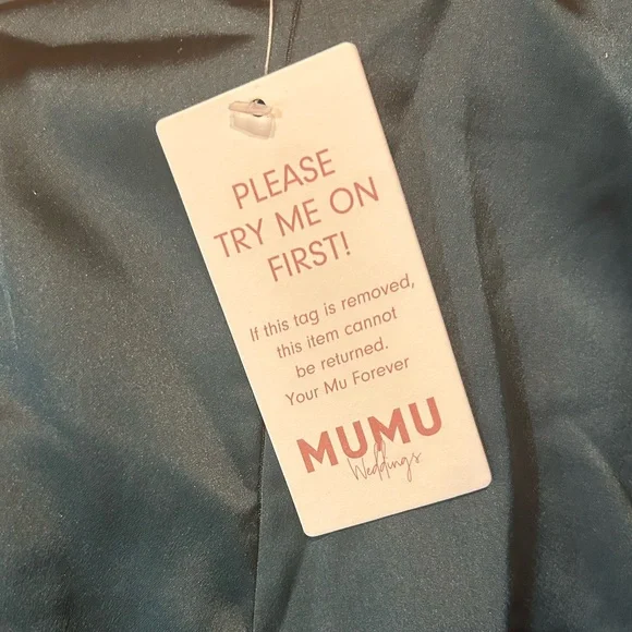 Show Me Your Mumu Adele Halter Maxi Dress in Deep Emerald Luxe Satin M NWT - Picture 13 of 16